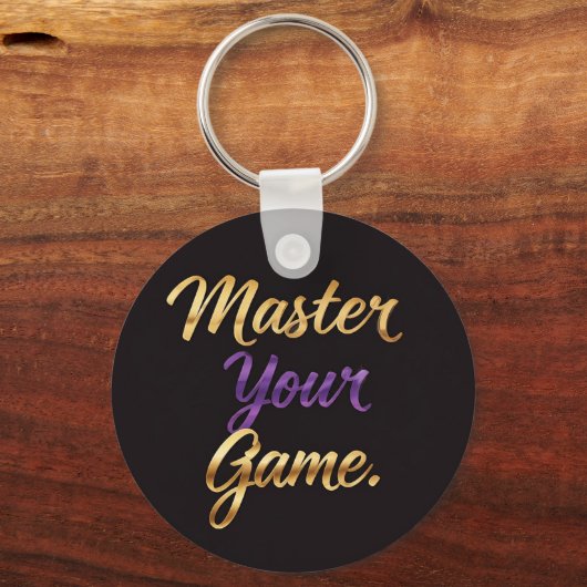 Master uw spel sleutelhanger (Achterkant)