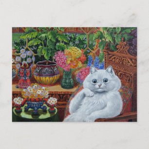 “Master van de kattencollege” door Louis Wain Briefkaart