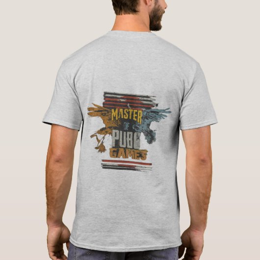 Master van PUBG Games T-shirt (Achterkant)