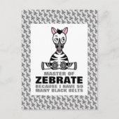 Master van Zebraat, Zebra Briefkaart (Voorkant)