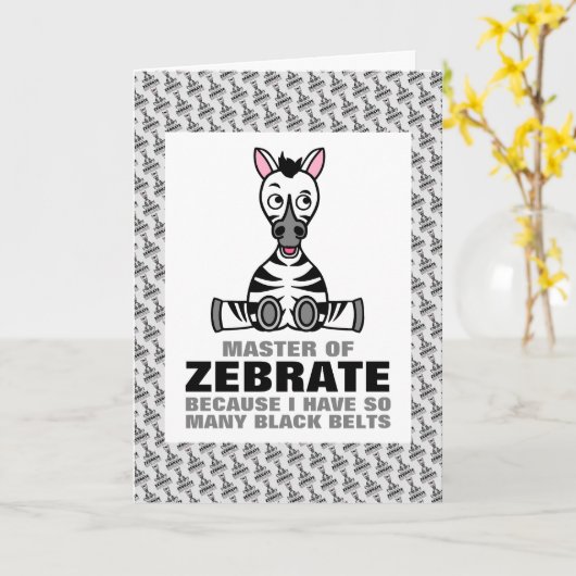 Master van Zebraat, Zebra Kaart (Gele Bloem)