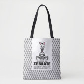 Master van Zebraat, Zebra Tote Bag (Voorkant)
