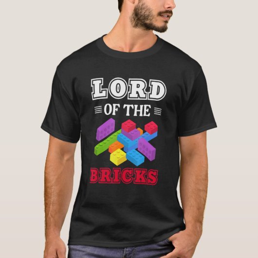 Masterbouwbouwer blokkeert de hemel van de stenen t-shirt (Voorkant)
