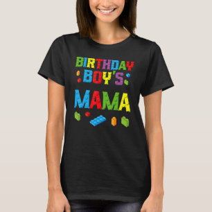 Masterbouwer Birthday Boy's Mama Building Bricks T-shirt