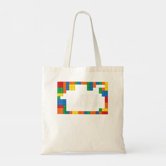 Masterbouwer Groot bouwstenen bouwstenen Tote Bag (Achterkant)