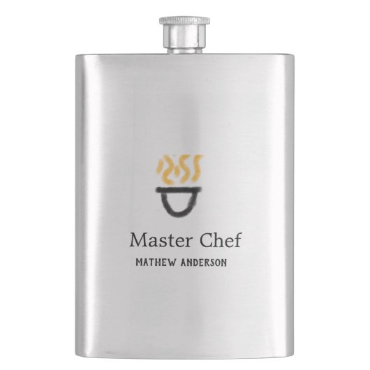 Masterchef voeg naam toe zwarte pan gele rook flacon (Voorkant)