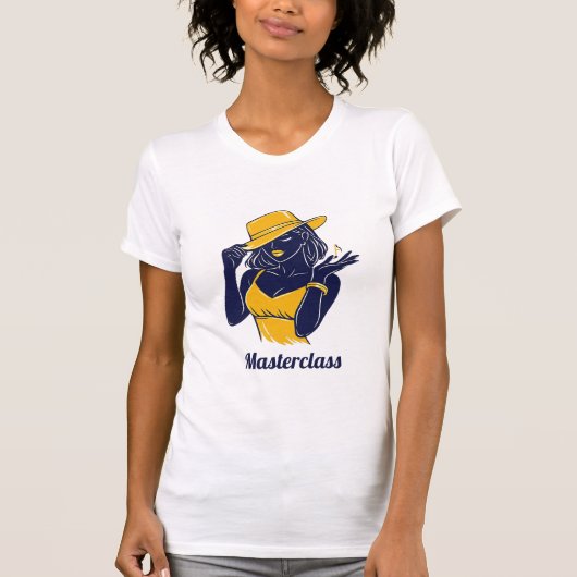 Masterclass Kikker Kunst T‑Shirt – Stijlvol Minima T-shirt (Voorkant)