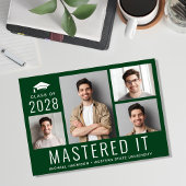 Masterd it Foto Masters Degree Green Afstuderen Aankondiging