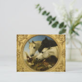 Masterdelpaard en duif schilderen John Herring Briefkaart (Staand voorkant)