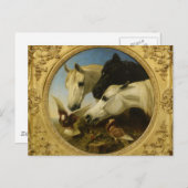 Masterdelpaard en duif schilderen John Herring Briefkaart (Voorkant / Achterkant)