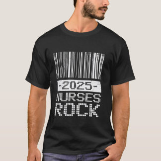 Masterdiploma 2025 NURSES ROCKs Grappige M SN T-shirt