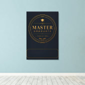Masterdiploma 2026 Geschenk met eigen naam Canvas Afdruk (Insitu (Houten vloer))