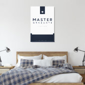 Masterdiploma Afgestudeerd 2026 Canvas op Maat Afdruk (Insitu (Slaapkamer))