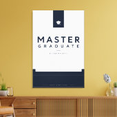 Masterdiploma Afgestudeerd 2026 Canvas op Maat Afdruk (Insitu (Woonkamer))