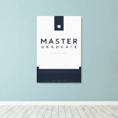 Masterdiploma Afgestudeerd 2026 Canvas op Maat Afdruk (Insitu (Houten vloer))