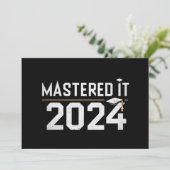 Masterdiploma Behaald 2024 Masteropleiding Kaart (Staand voorkant)