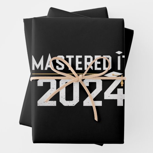 Masterdiploma Beheerst 2024 Masterdiploma  Inpakpapier Vel (In situ)