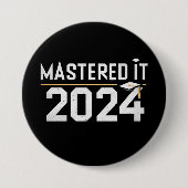 Masterdiploma Beheerst 2024 Masterdiploma  Ronde Button 7,6 Cm (Voorkant)