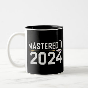 Masterdiploma Beheerst 2024 Masteropleiding  Tweekleurige Koffiemok