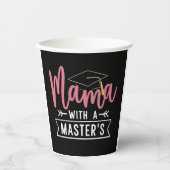 Masterdiploma Mama MBA Masterdiploma Afstuderen Papieren Bekers (Voorkant)