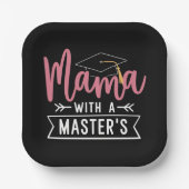 Masterdiploma Mama MBA Masterdiploma Afstuderen Papieren Bordje (Voorkant)