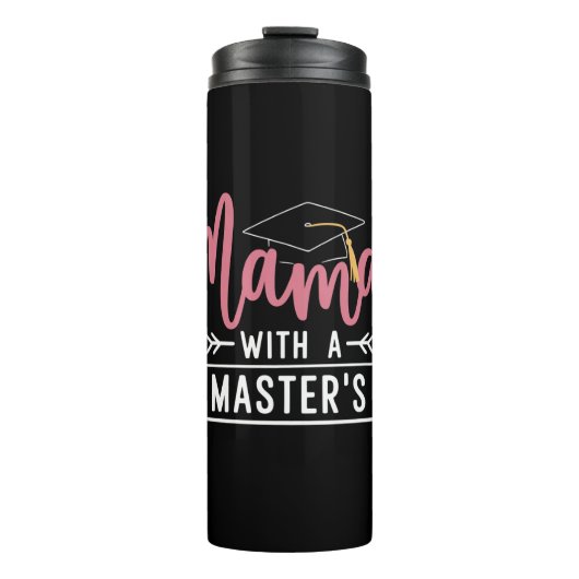 Masterdiploma Mama MBA Masterdiploma Afstuderen Thermosbeker (Voorkant)
