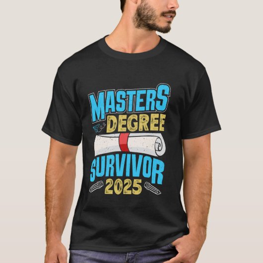 Masterdiploma MASTERDIPLOMA OVERLEVende 2025 Grapp T-shirt (Voorkant)