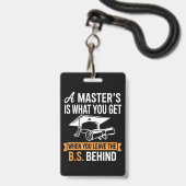 Masterdiploma MBA Masterdiploma Afstuderen Badge (Voorzijde met lanyard)