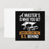 Masterdiploma MBA Masterdiploma Afstuderen  Kaart (Voorkant / Achterkant)