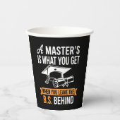 Masterdiploma MBA Masterdiploma Afstuderen  Papieren Bekers (Voorkant)