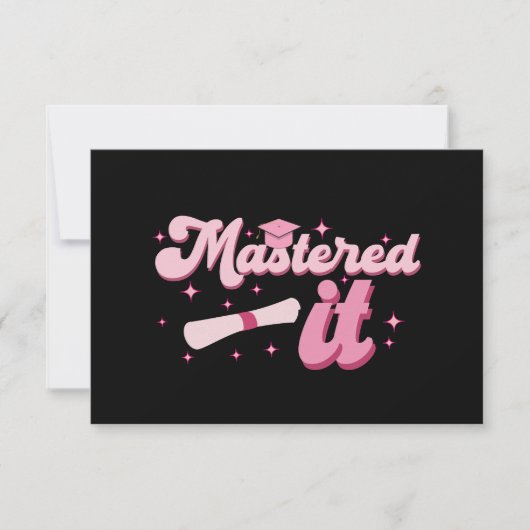 Masterdoctoraat Afstuderen MBA-Afstuderen Bedankkaart (Voorkant)