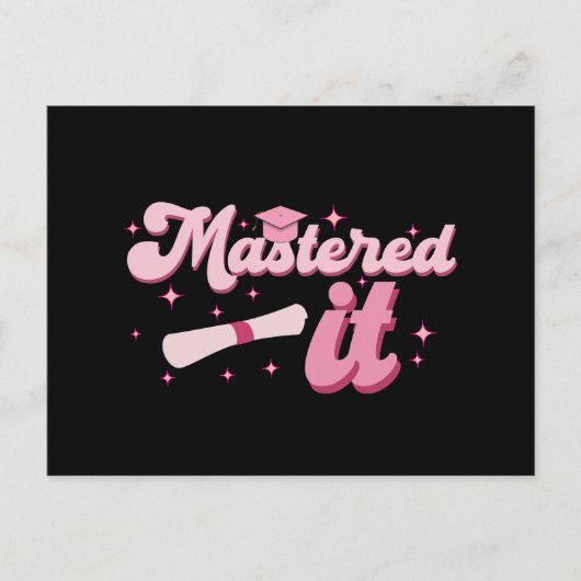 Masterdoctoraat Afstuderen MBA-Afstuderen Briefkaart (Voorkant)