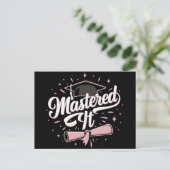 Masterdoctoraat Afstuderen MBA-Afstuderen Briefkaart (Staand voorkant)