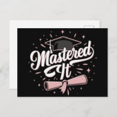 Masterdoctoraat Afstuderen MBA-Afstuderen Briefkaart (Voorkant / Achterkant)