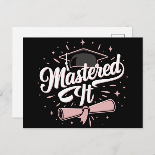 Masterdoctoraat Afstuderen MBA-Afstuderen Briefkaart (Voorkant / Achterkant)