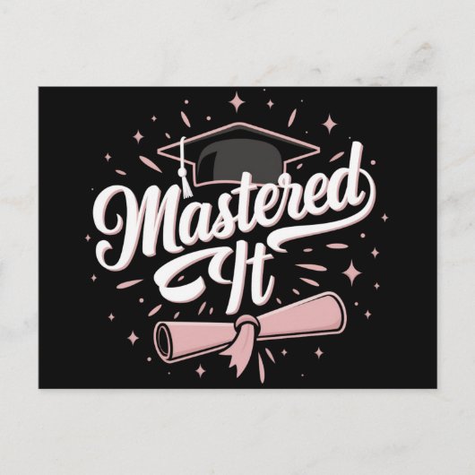 Masterdoctoraat Afstuderen MBA-Afstuderen Briefkaart (Voorkant)