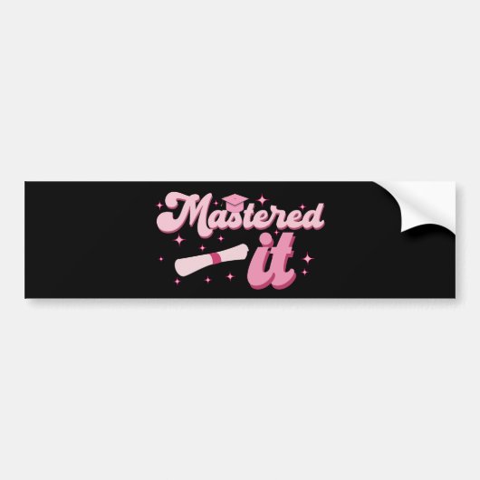 Masterdoctoraat Afstuderen MBA-Afstuderen Bumpersticker (Voorkant)