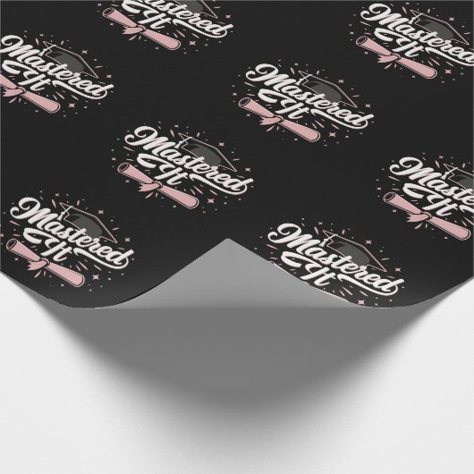 Masterdoctoraat Afstuderen MBA-Afstuderen Cadeaupapier (Hoek)