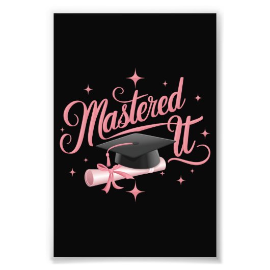 Masterdoctoraat Afstuderen MBA-Afstuderen Foto Afdruk (Voorkant)