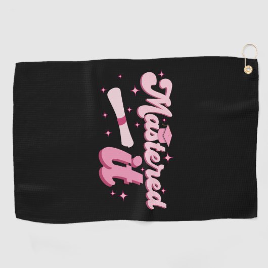 Masterdoctoraat Afstuderen MBA-Afstuderen Golfhanddoek (Horizontaal)