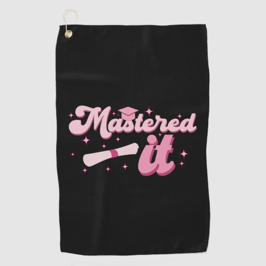 Masterdoctoraat Afstuderen MBA-Afstuderen Golfhanddoek (Voorkant)