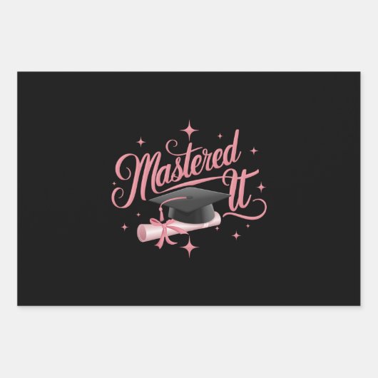 Masterdoctoraat Afstuderen MBA-Afstuderen Inpakpapier Vel (Voorkant)