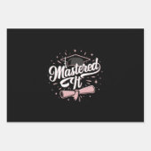 Masterdoctoraat Afstuderen MBA-Afstuderen Inpakpapier Vel (Voorkant)