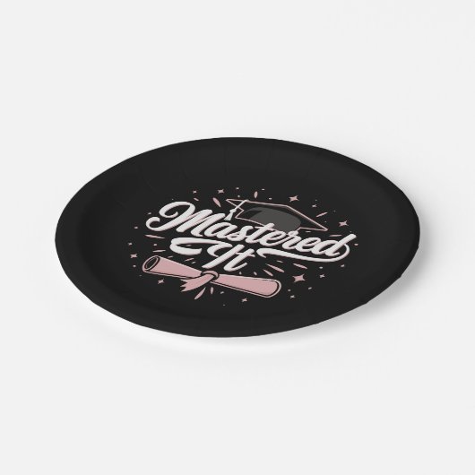 Masterdoctoraat Afstuderen MBA-Afstuderen Papieren Bordje (Gekanteld)