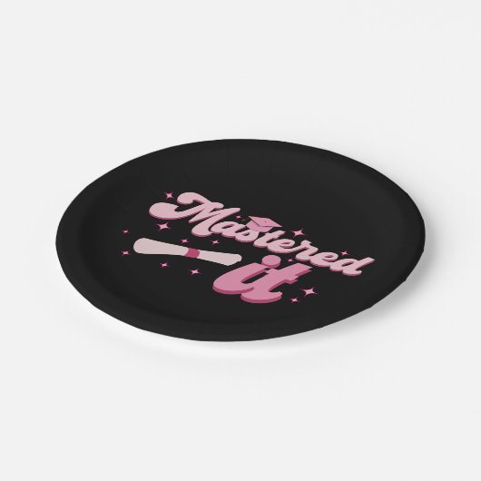 Masterdoctoraat Afstuderen MBA-Afstuderen Papieren Bordje (Gekanteld)