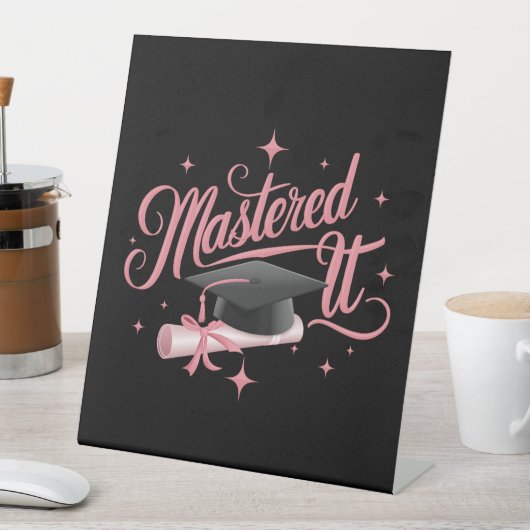 Masterdoctoraat Afstuderen MBA-Afstuderen Reclamebord Met Voetstuk (Insitu)