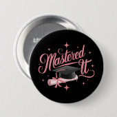 Masterdoctoraat Afstuderen MBA-Afstuderen Ronde Button 7,6 Cm (Voorkant /achterkant)