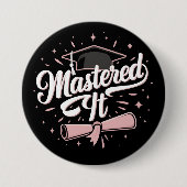 Masterdoctoraat Afstuderen MBA-Afstuderen Ronde Button 7,6 Cm (Voorkant)