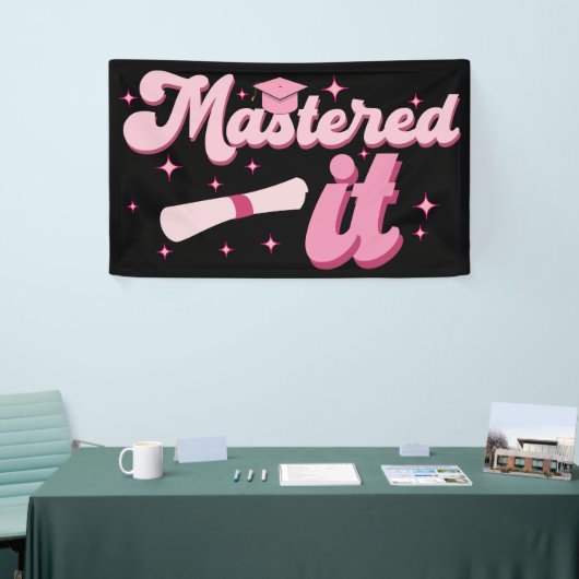 Masterdoctoraat Afstuderen MBA-Afstuderen Spandoek (Beurs)