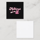 Masterdoctoraat Afstuderen MBA-Afstuderen Vierkante Visitekaartje (Voorkant / Achterkant)